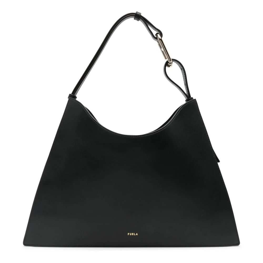 Furla Zwarte Nuvola L Hobo Tas Black Dames