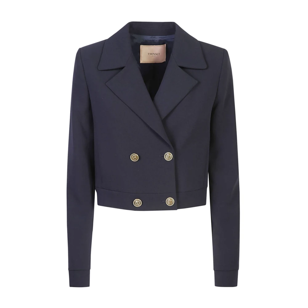 Twinset Women's Blue Outerwear For Aw24 - Blazers - Xs - Jackets