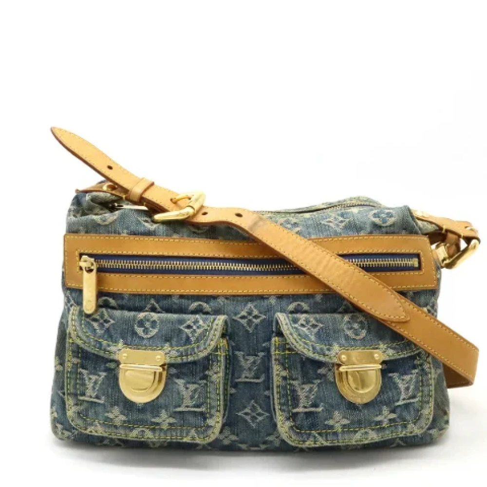 Louis Vuitton Vintage Pre-owned Canvas crossbody-bags Blue Dames