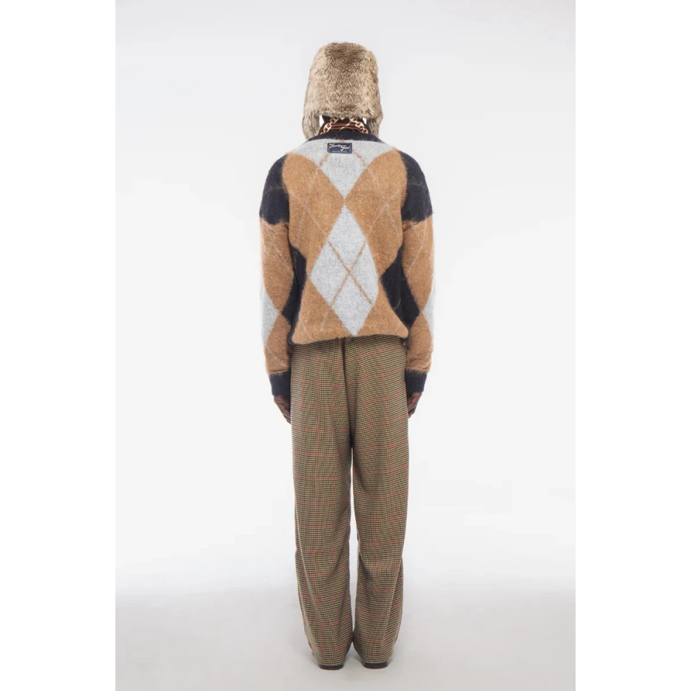 Family First Luxe Mohair Diamantpatroon Vest Multicolor Heren