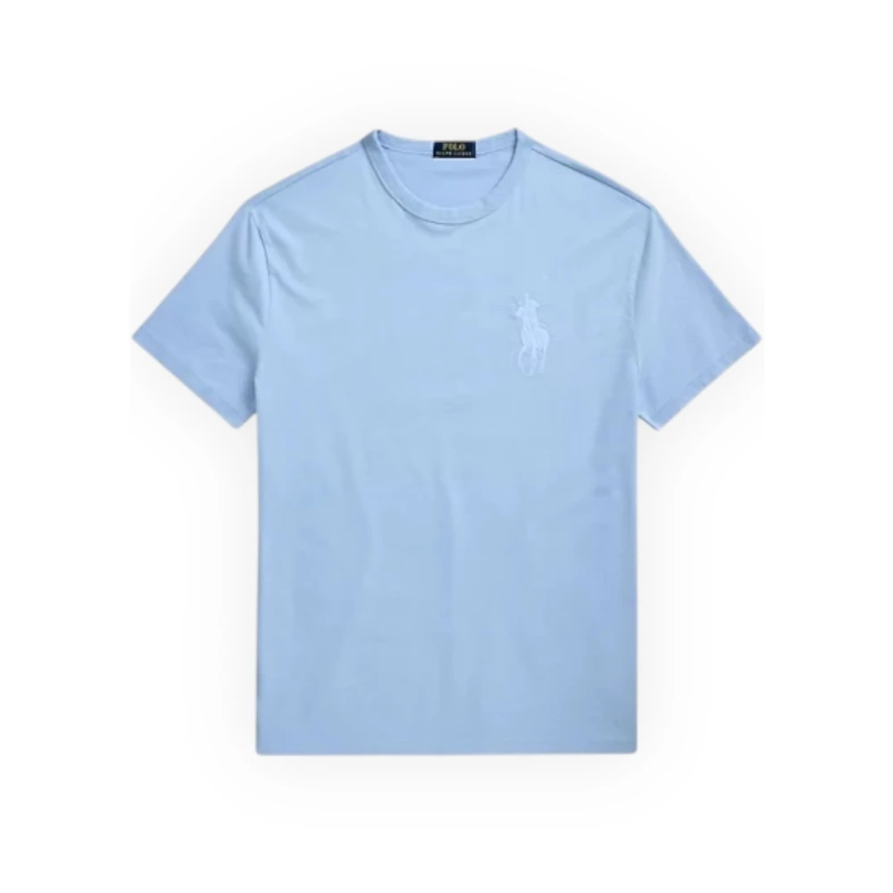 Polo Ralph Lauren Custom Slim-Fit Katoenen T-Shirt Blue Heren