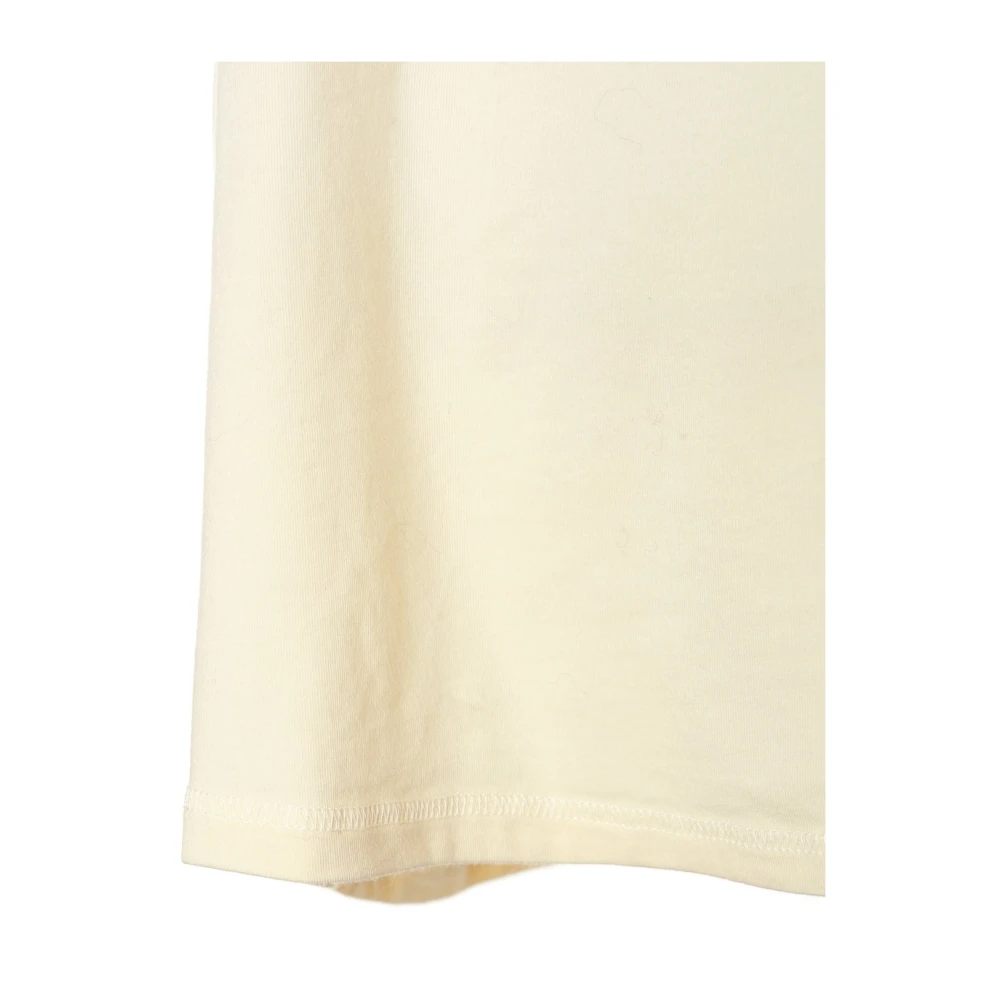 American vintage Groen Logo Oversized T-Shirt Beige Heren