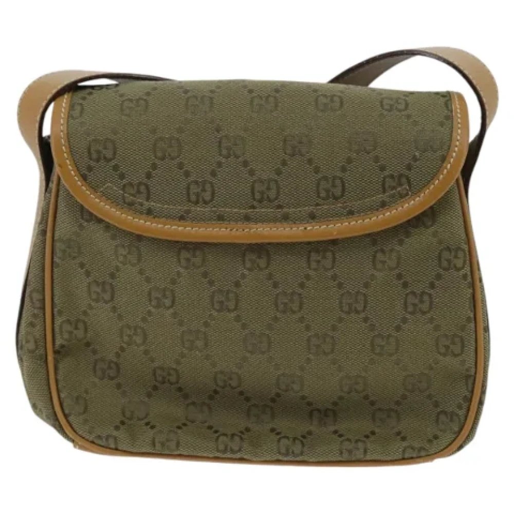 Gucci Vintage Pre-owned Canvas gucci-bags Beige Dames