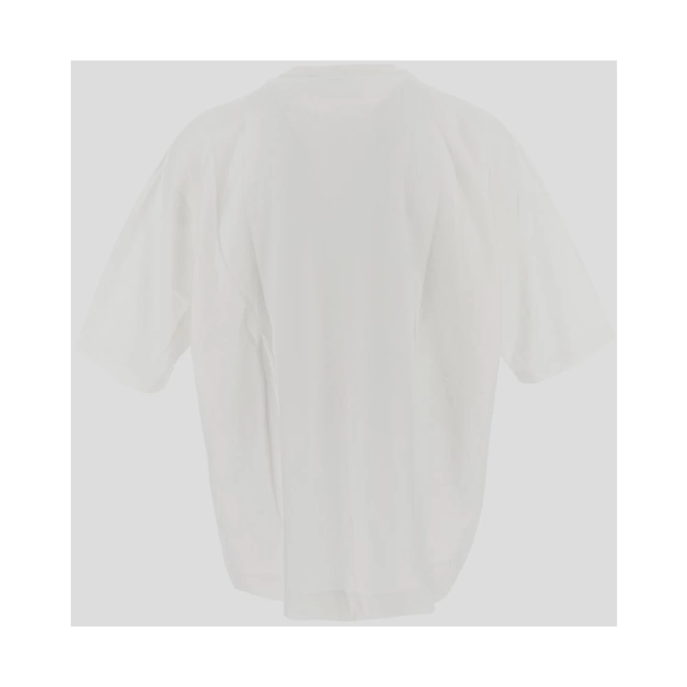 Issey Miyake Katoenen Homme Plissè T-Shirt White Heren