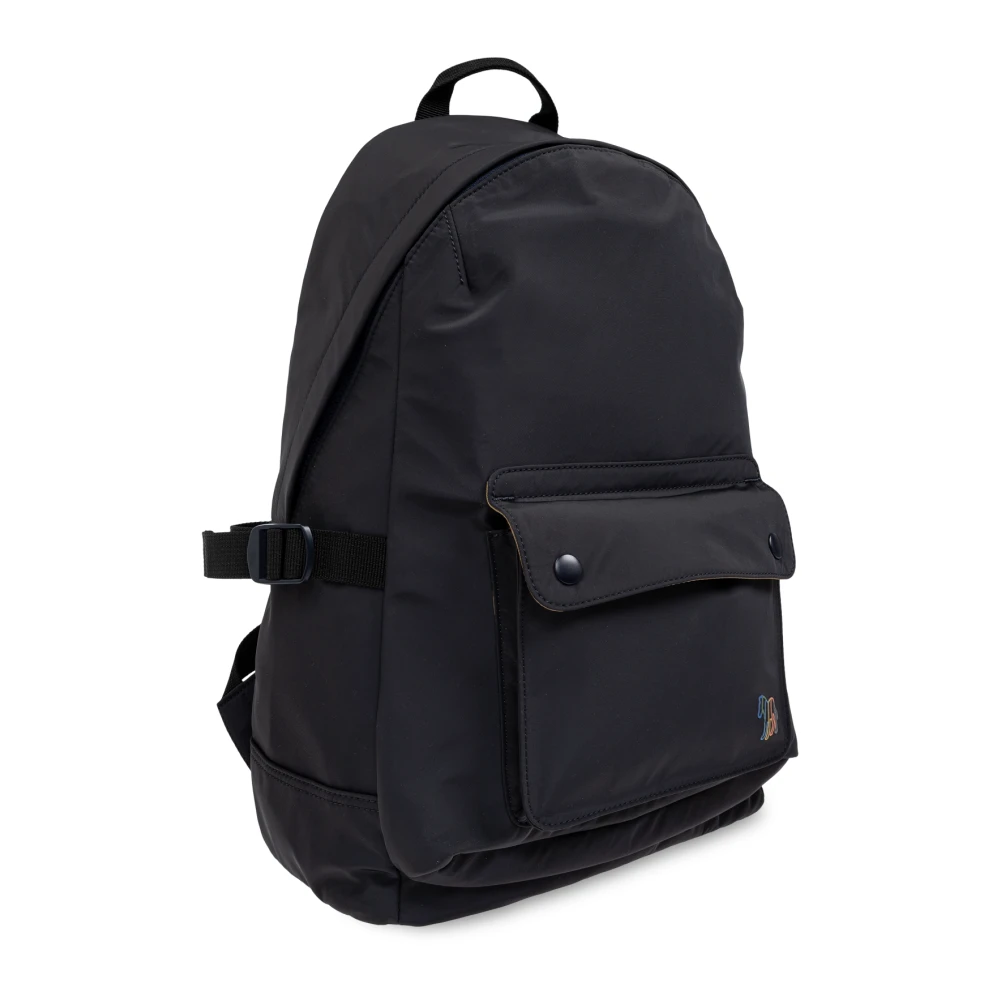 Paul Smith Rugzak met logo Blue Heren