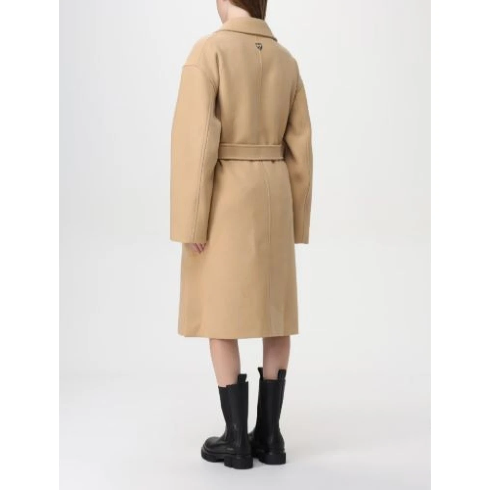 Moschino Beige Enkellange Jas Beige Dames