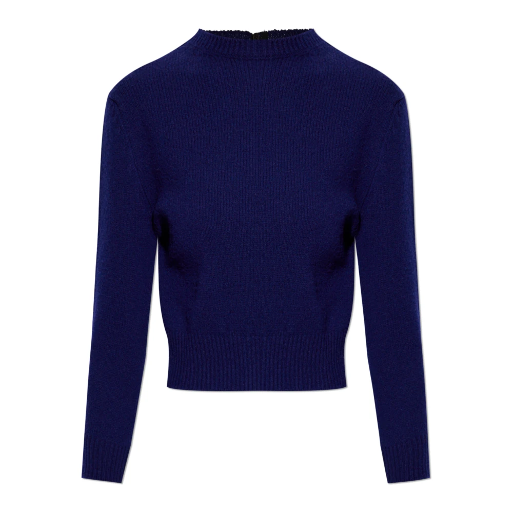 Jil Sander Donna Blu - Maglione In Lana - Knitwear - L