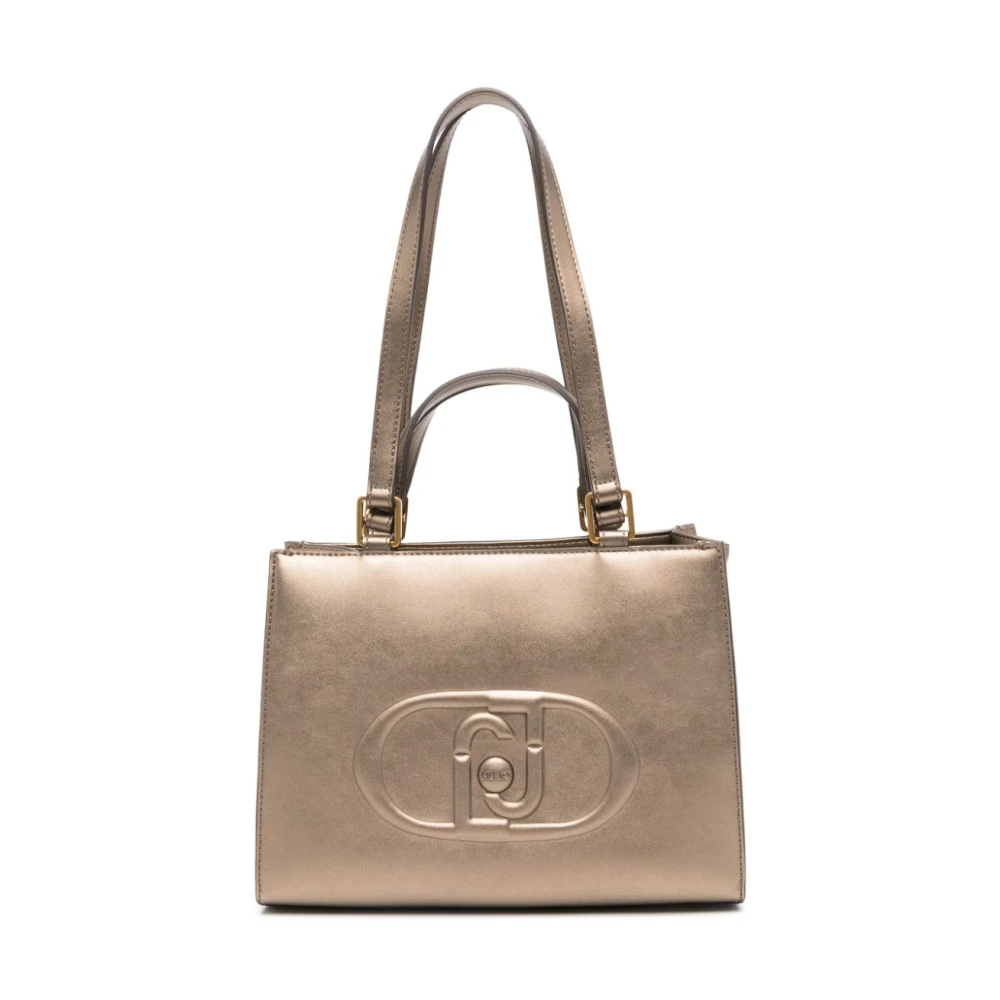 Liu Jo Metallic Finish Schoudertas Brown Dames