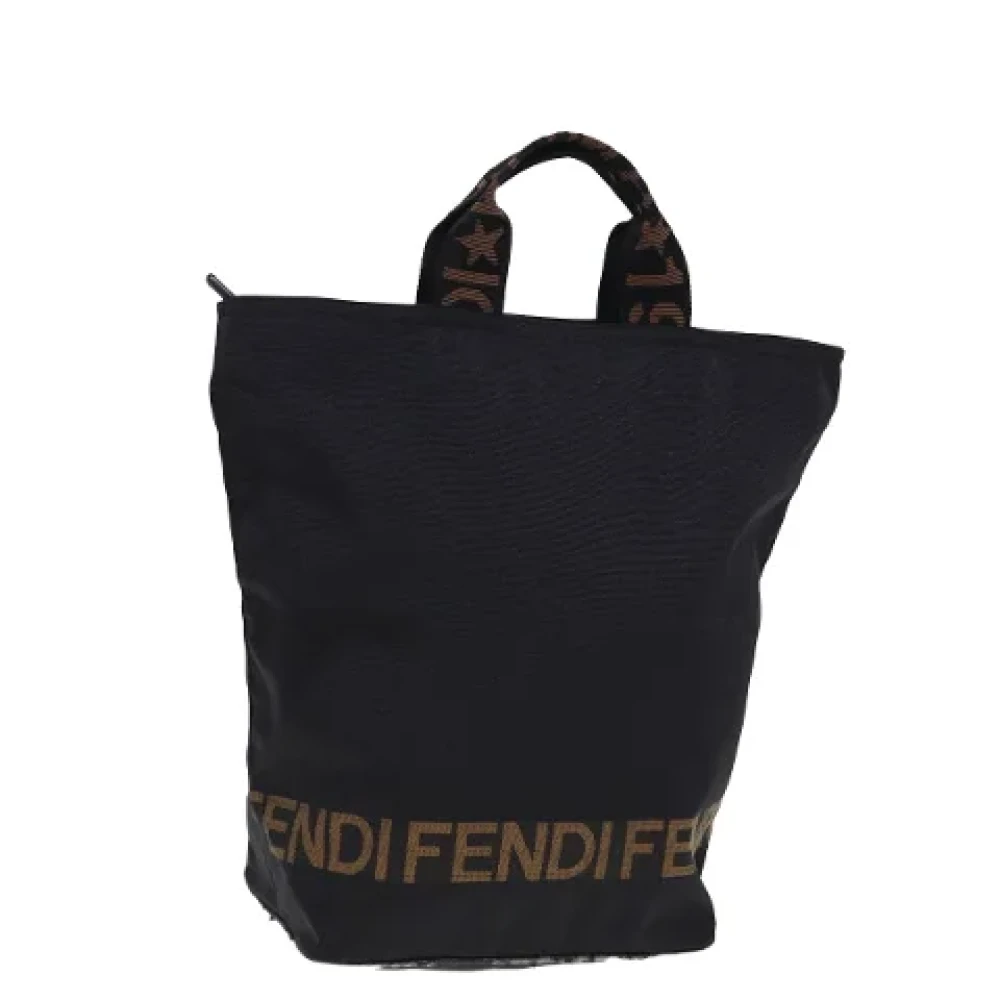 Fendi Vintage Pre-owned Canvas totes Black Dames