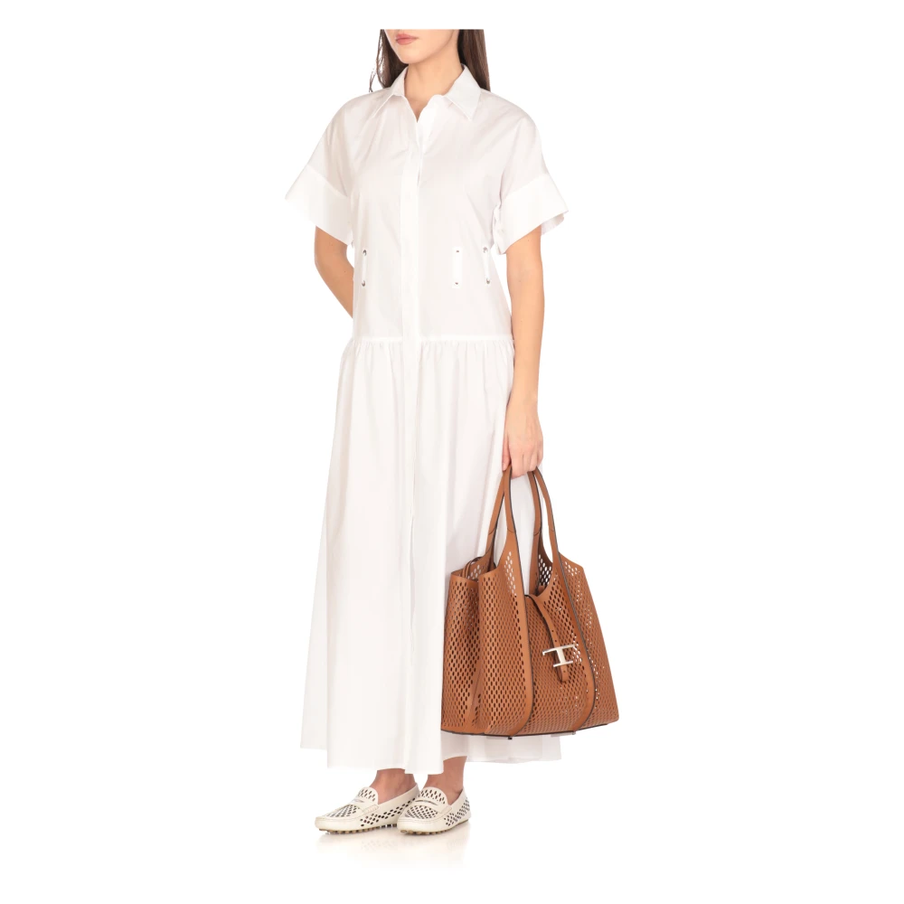 TOD'S Bruine leren winkeltas met Pochette Brown Dames