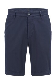 Bermuda Slim Fit Twill shorts van elasticeerde kegel 50406679