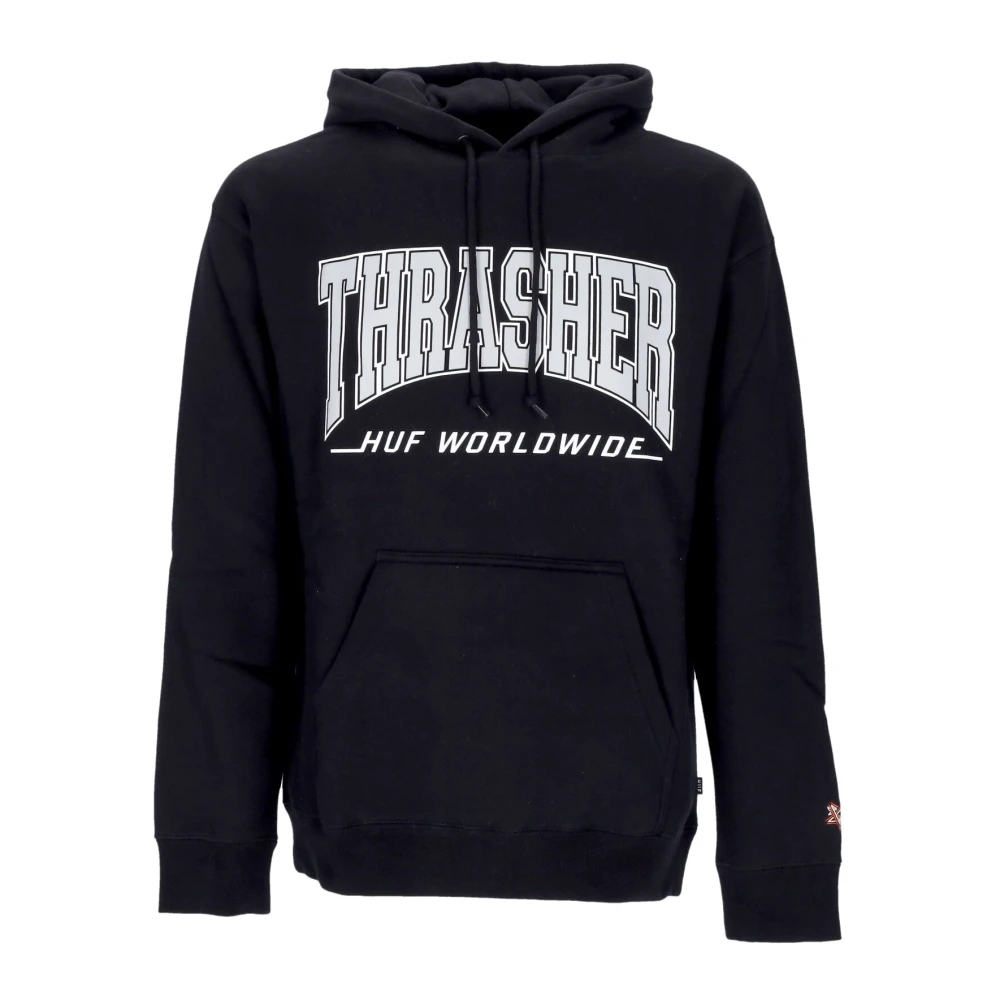 HUF Bayview Heren Hoodie Sweatshirt met Lange Mouwen Black Heren