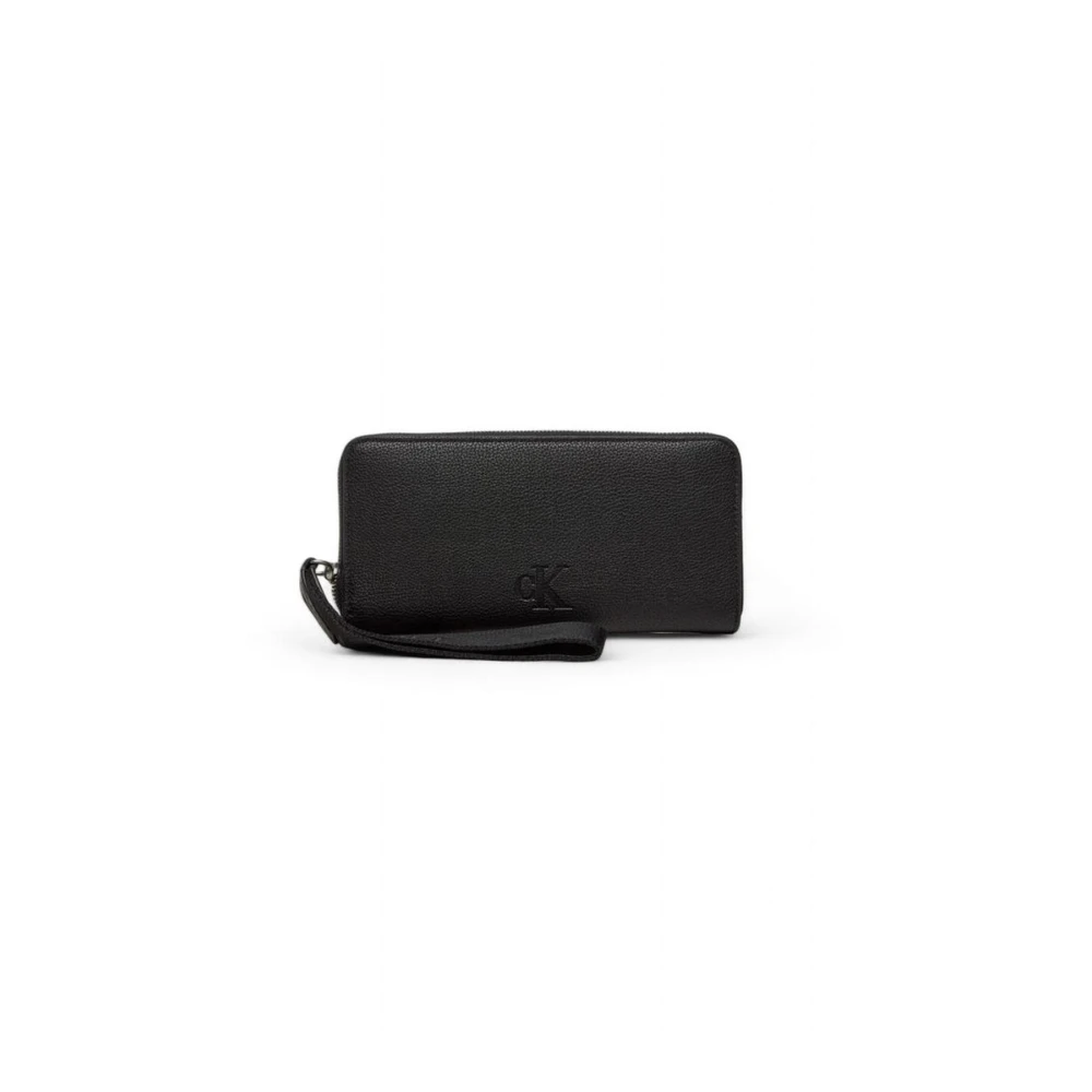 Calvin Klein Jeans Zwarte polyethyleen portemonnee Dames herfst winter collectie Black Dames