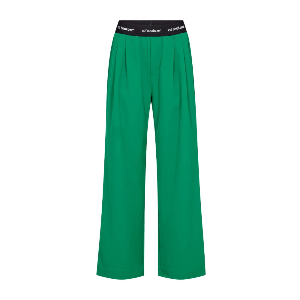 Co'Couture Logo Long Pant in AminaCC Stijl Green Dames