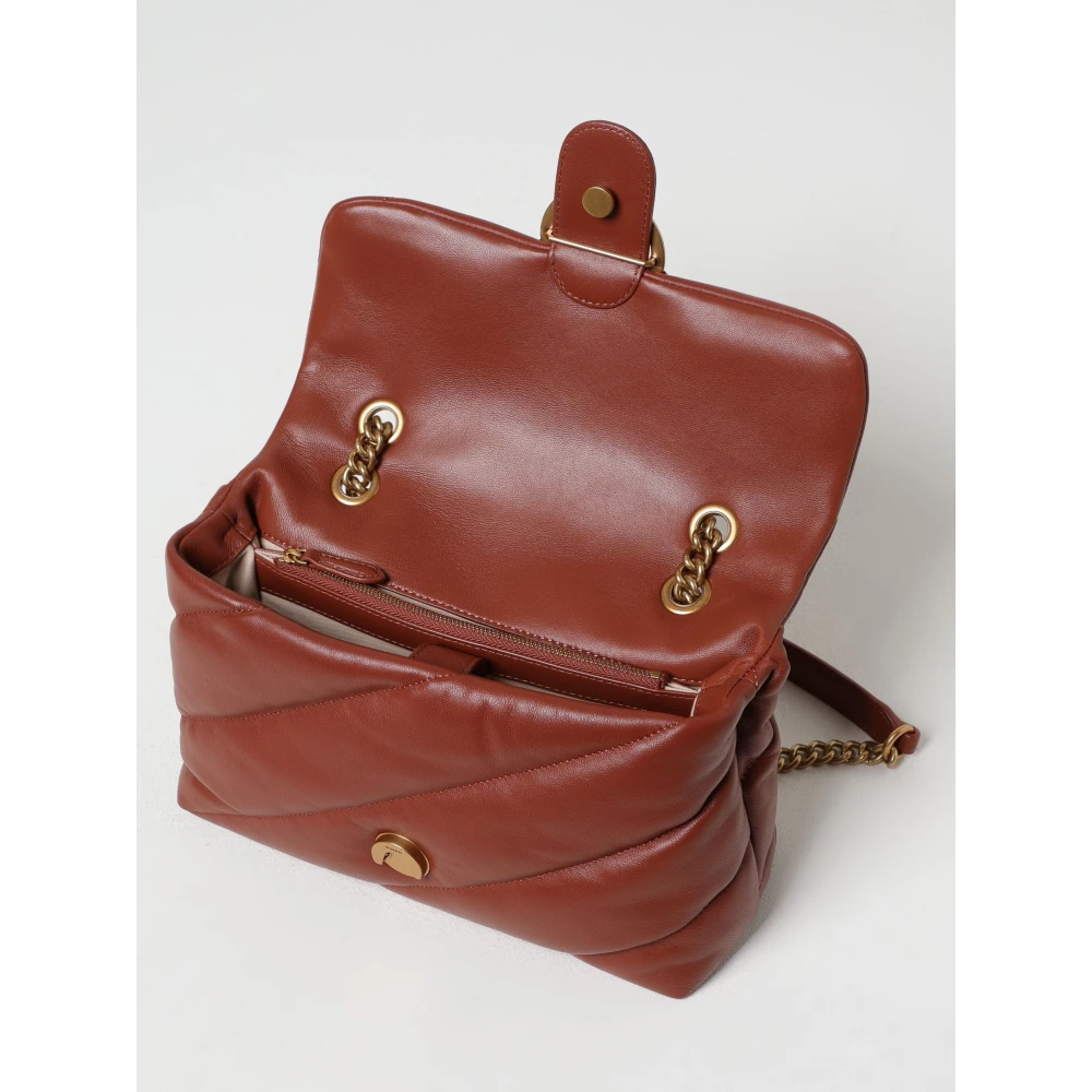 pinko Klassieke Love Puff Schoudertas Brown Dames