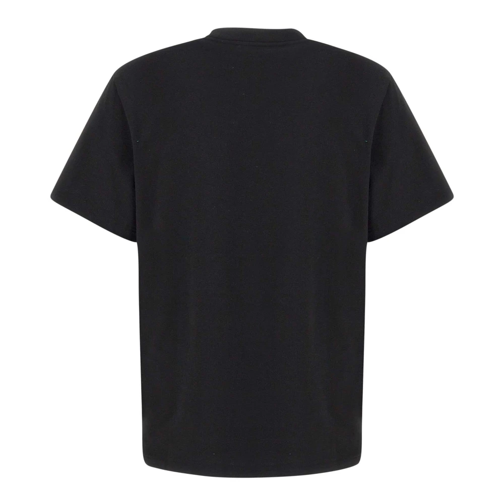 Lacoste Zwarte Katoenen T-shirt met Logo Black Heren