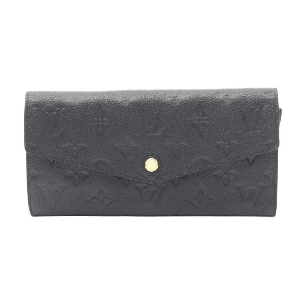 Louis Vuitton Vintage Women's Blue Pre-Owned Vintage Monogram Embossed Leather Long Wallet