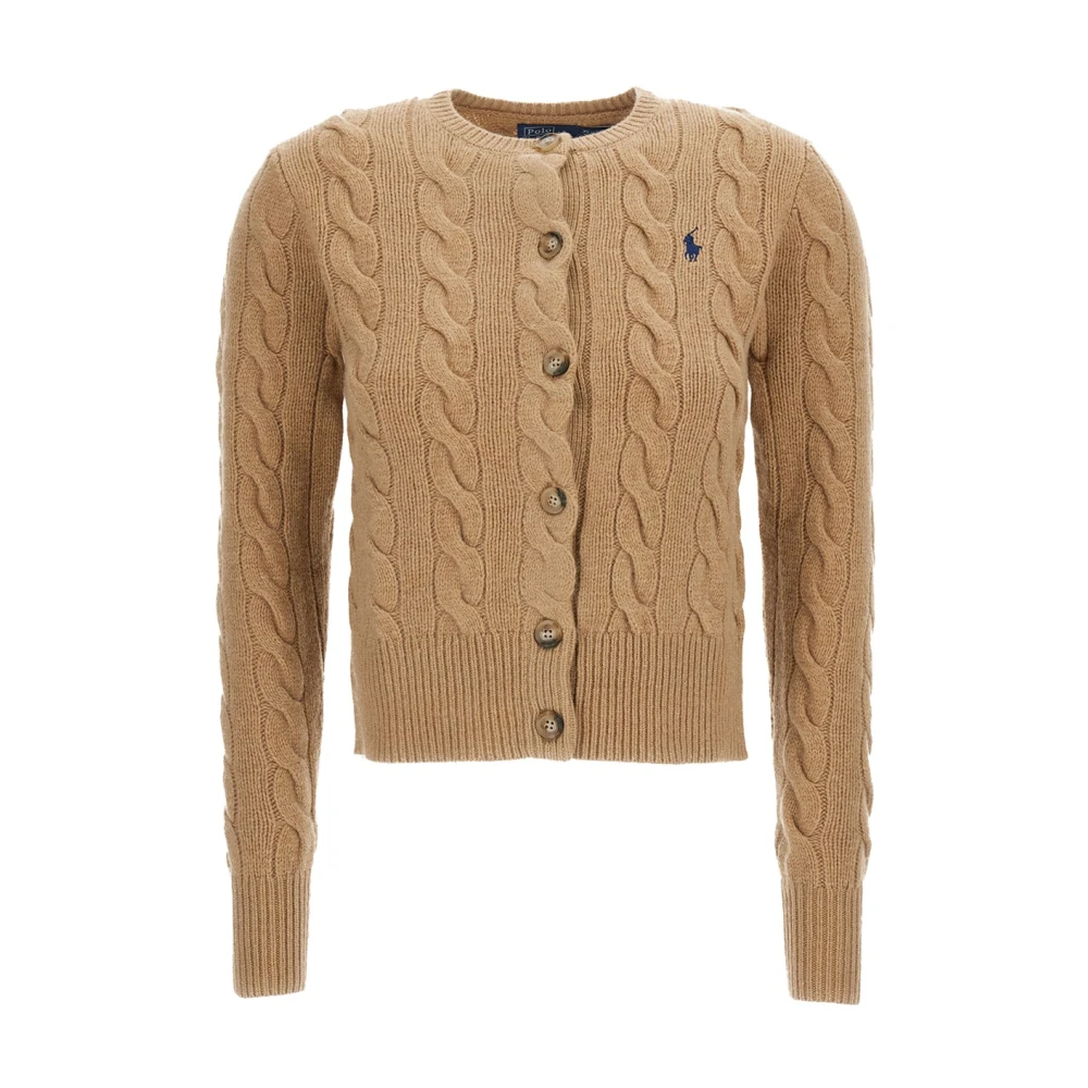 Polo Ralph Lauren Beige Cardigans - Female - Cardigans - Xs - Knitwear