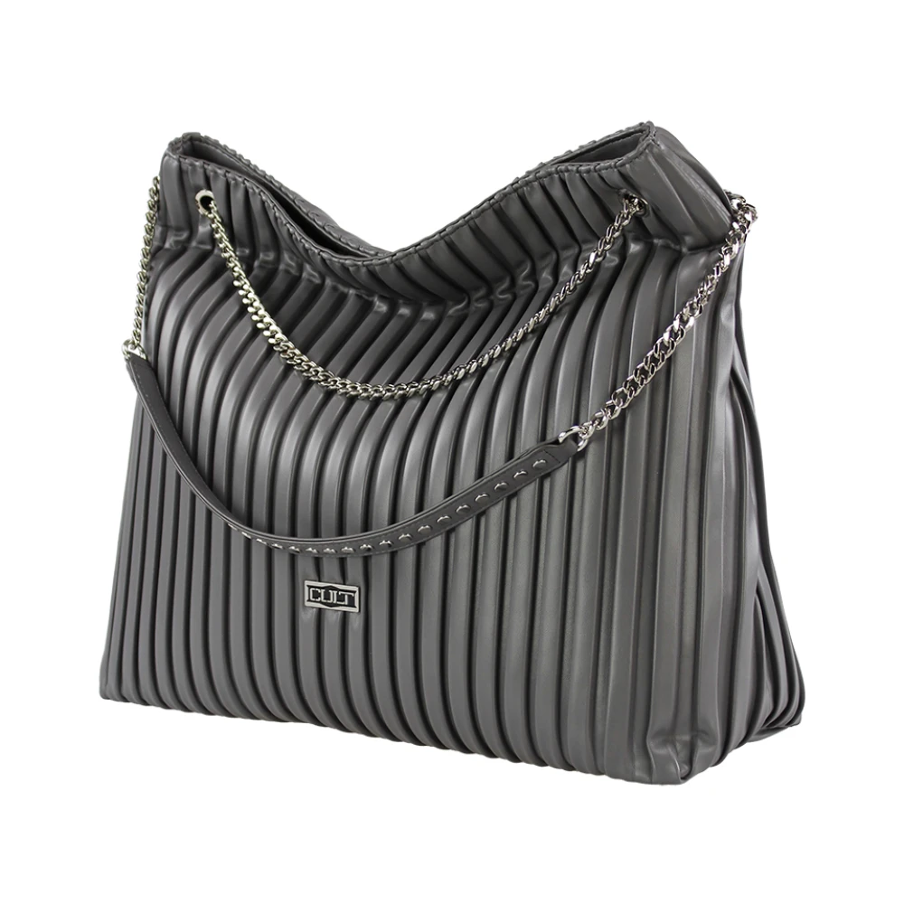 Cult Elegante Shopper Tas met Ritssluiting Black Dames