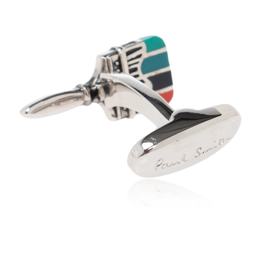 Paul Smith Manchetknopen met borstelmotief Gray Heren