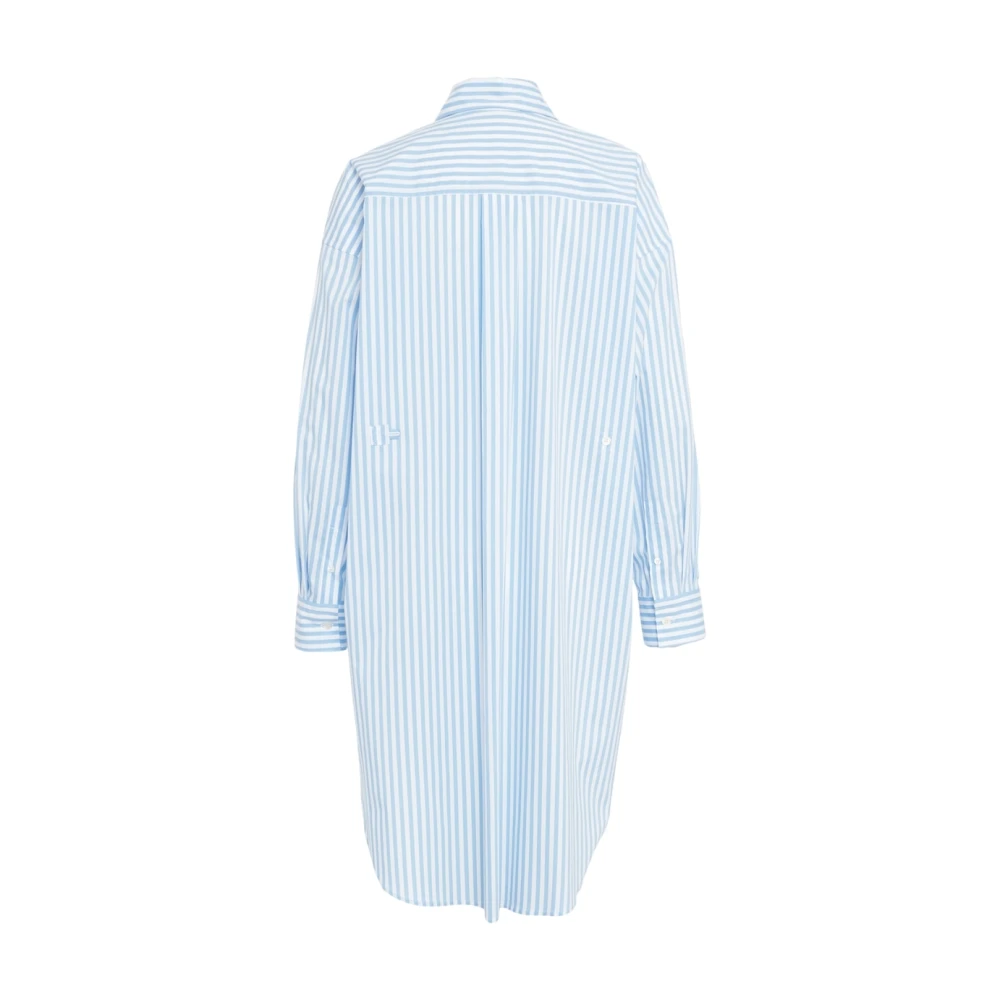 Jucca Gestreepte overhemdjurk Blue Dames