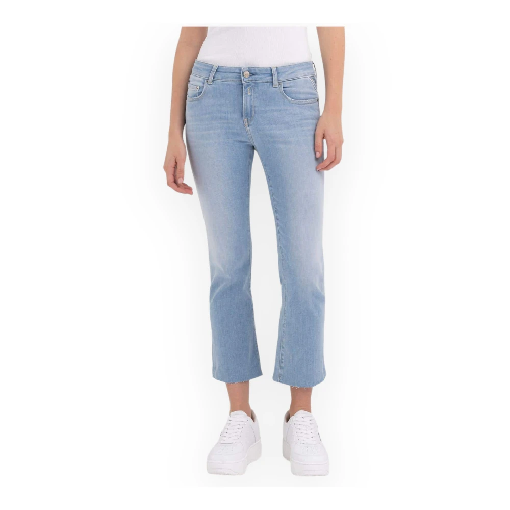 Replay Cropped Jeans Blue Dames