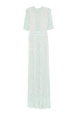 blue-high-neck-dress-with-short-sleeves