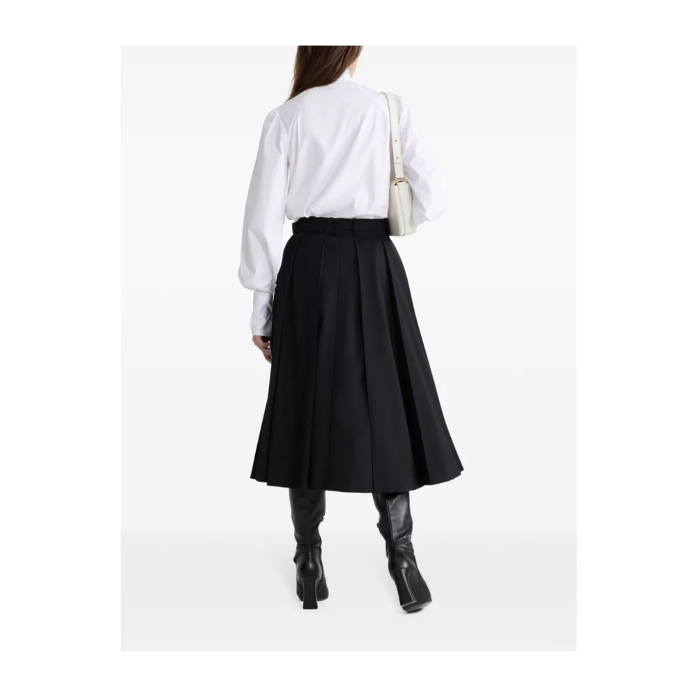Patou Biologisch katoenen hoge hals shirt White Dames