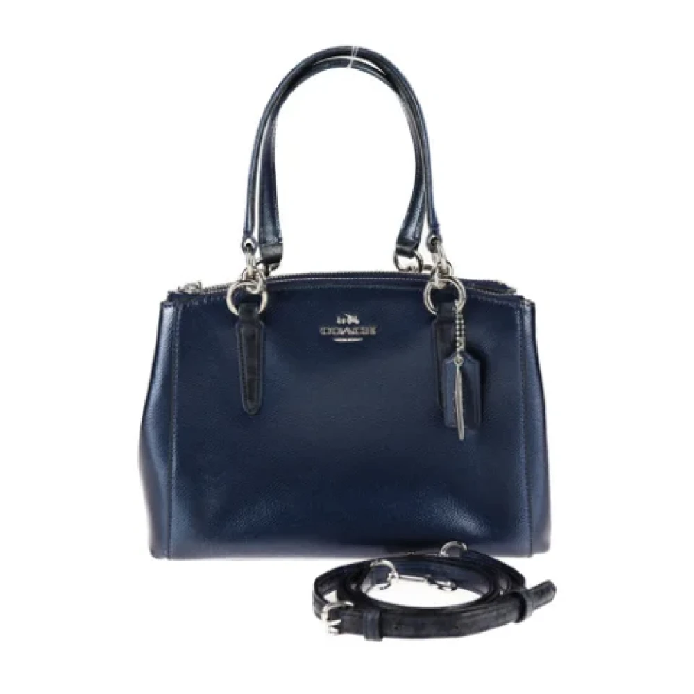 Coach Pre-owned Leather handbags Blue Dames