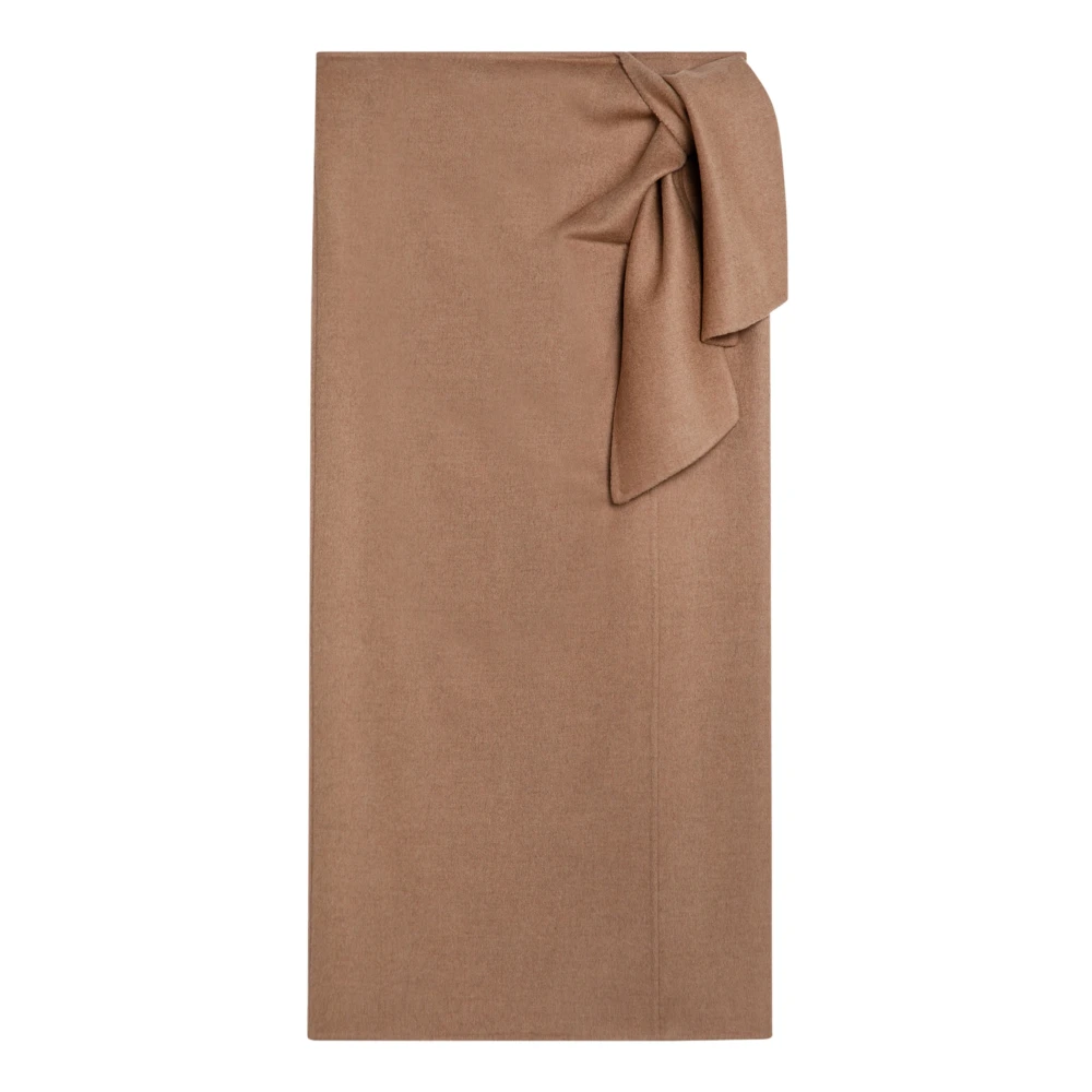 Max Mara Lange Rok met een Moderne Twist Brown Dames