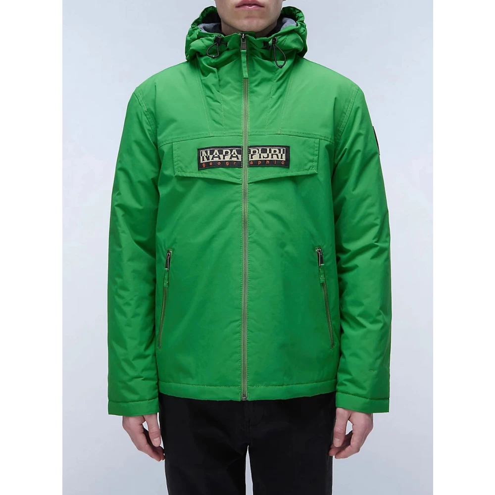 Napapijri Groene Kelly Winterjas Waterdicht Rits Green Heren