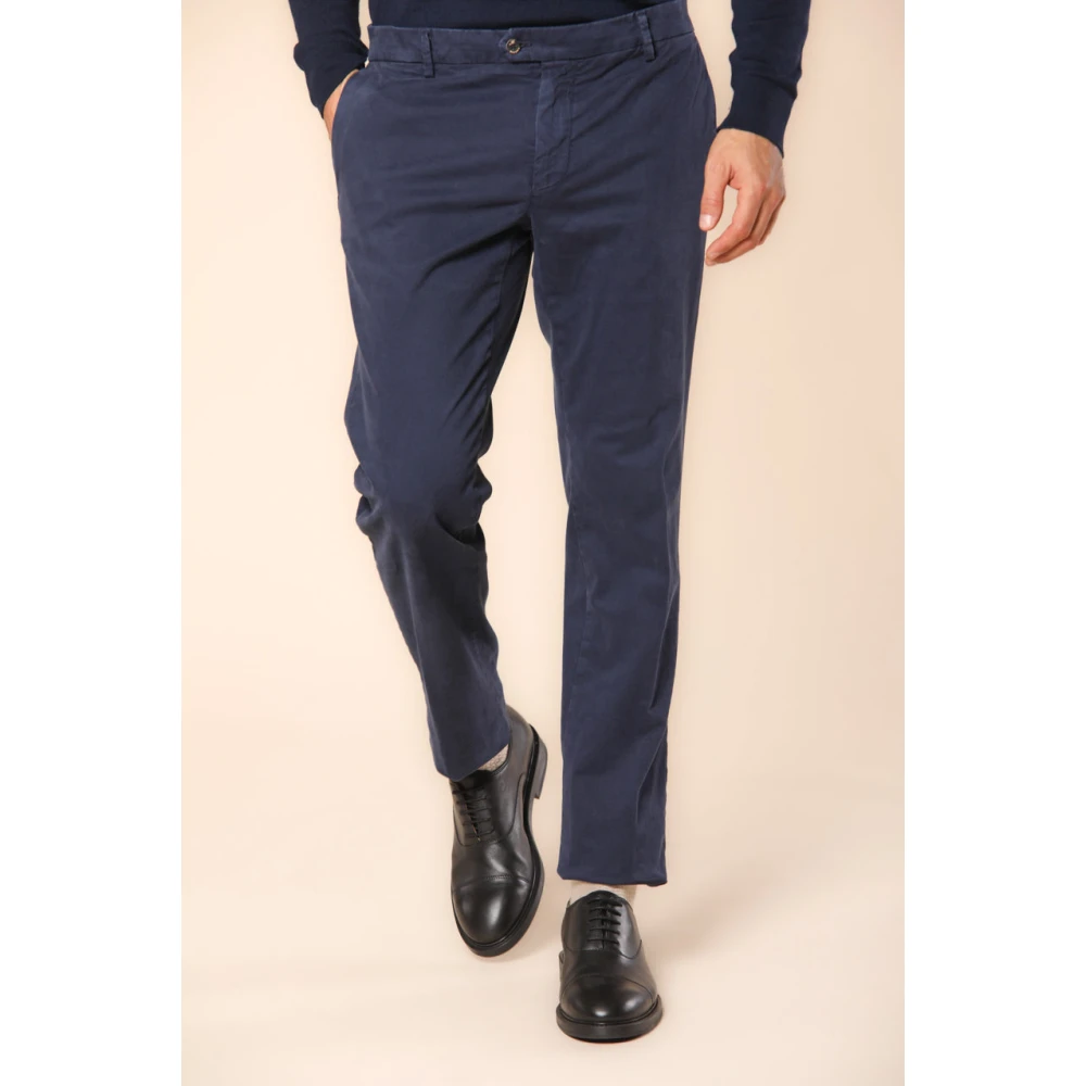 Mason's Chino broek met sartoriale details Blue Heren