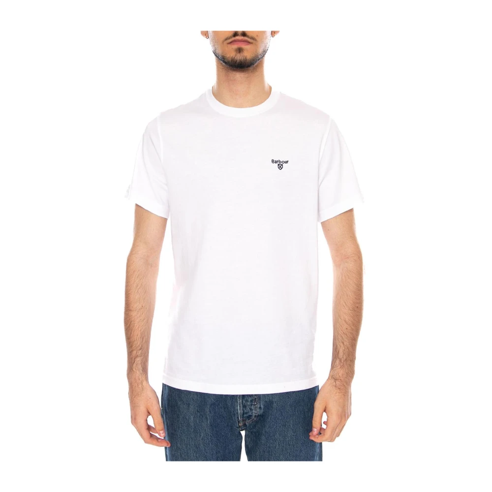 Barbour Uomo Bianco - Essential Sports T-Shirt - Tops - Xl