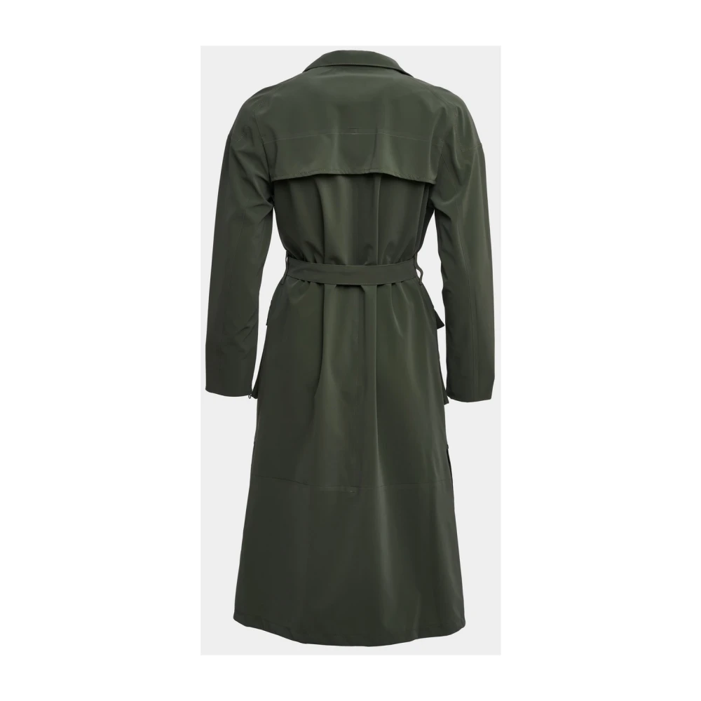 Stutterheim Matte Trenchcoat met Modern Design Green Dames