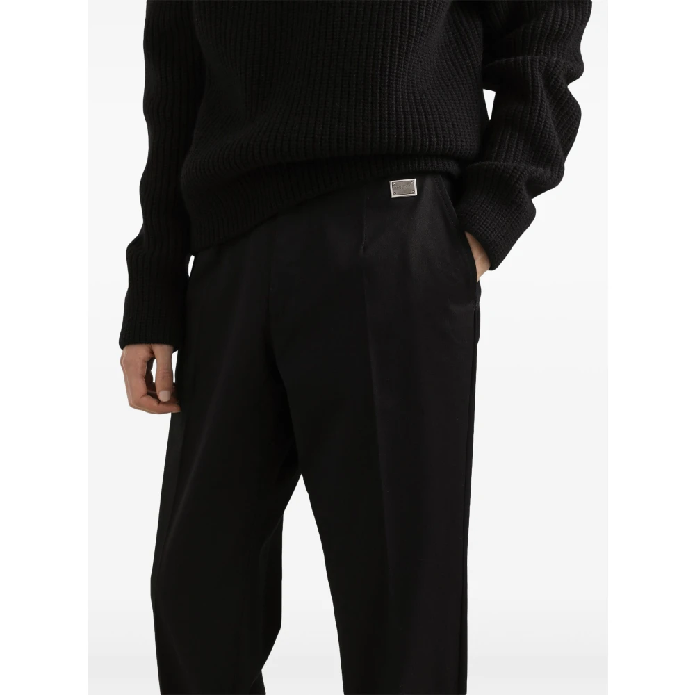 Dolce & Gabbana Zwarte Casual Broek Black Heren