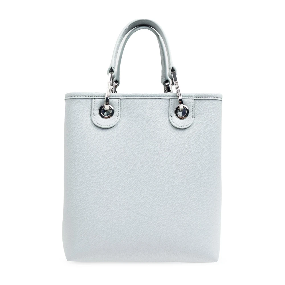Emporio Armani Gestructureerde Logotas met Verstelbare Band Blue Dames