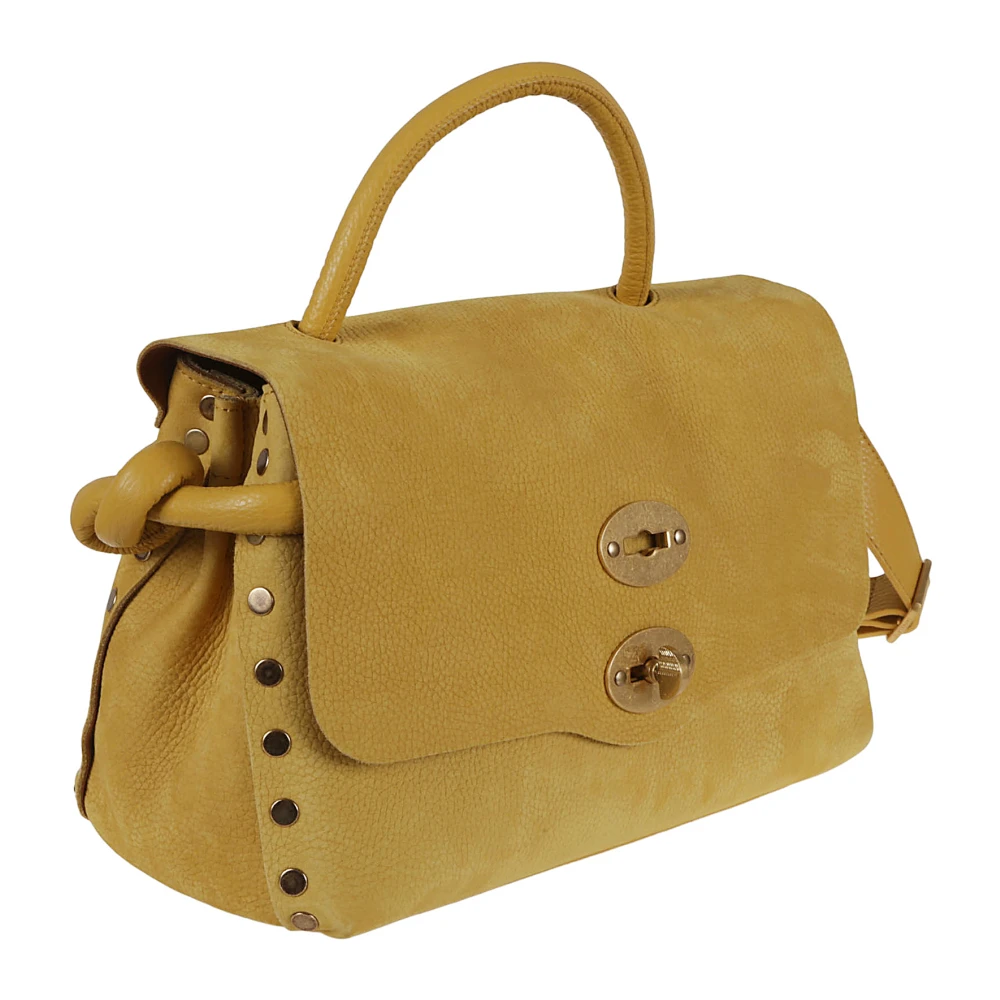 Zanellato Suede Veneziana Postina Tas Yellow Dames