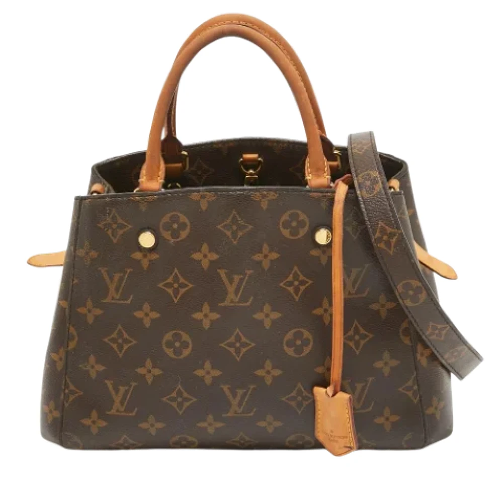 Louis Vuitton Vintage Pre-owned Leather totes Brown Dames