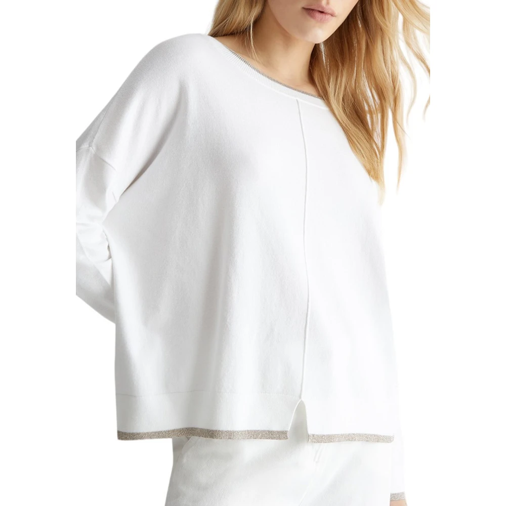 Liu Jo Witte Sweater Ma4074 Ms49I Stijl White Dames