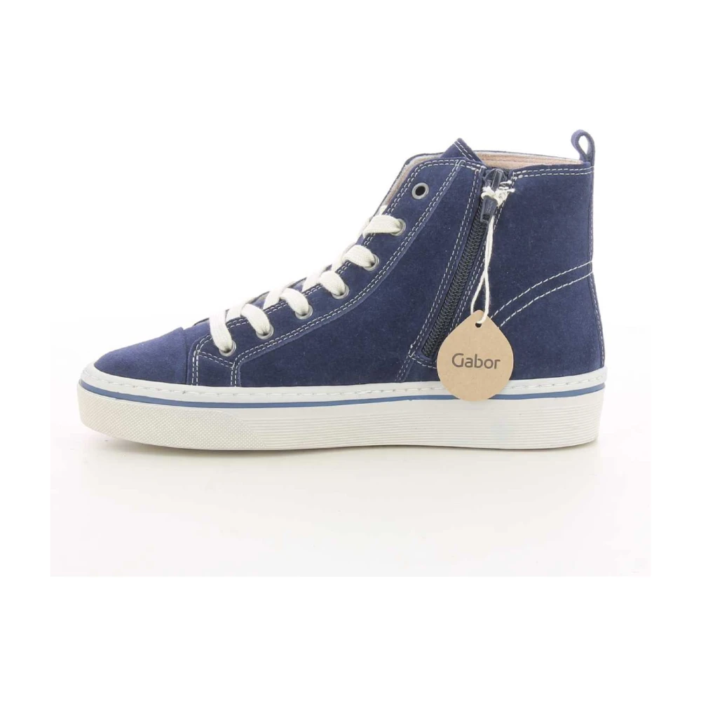 Gabor Stijlvolle Damessneakers Blauw 33.660 Blue Dames