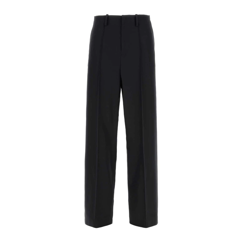 Marni Black Wide Trousers, Female, Xs, Wool Wide-Leg Trousers