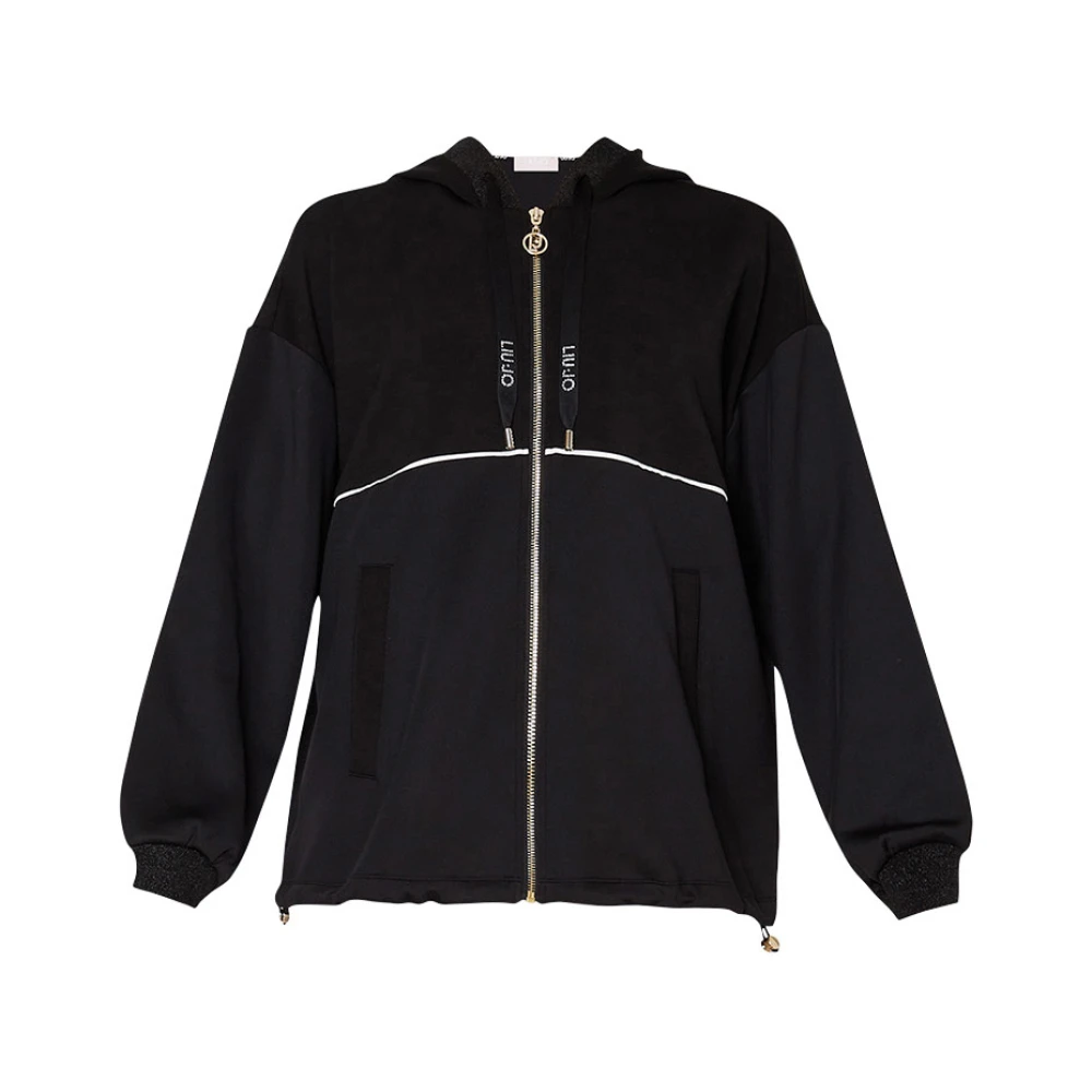 Liu Jo Zwarte Trui Elegante Stijl Black Dames