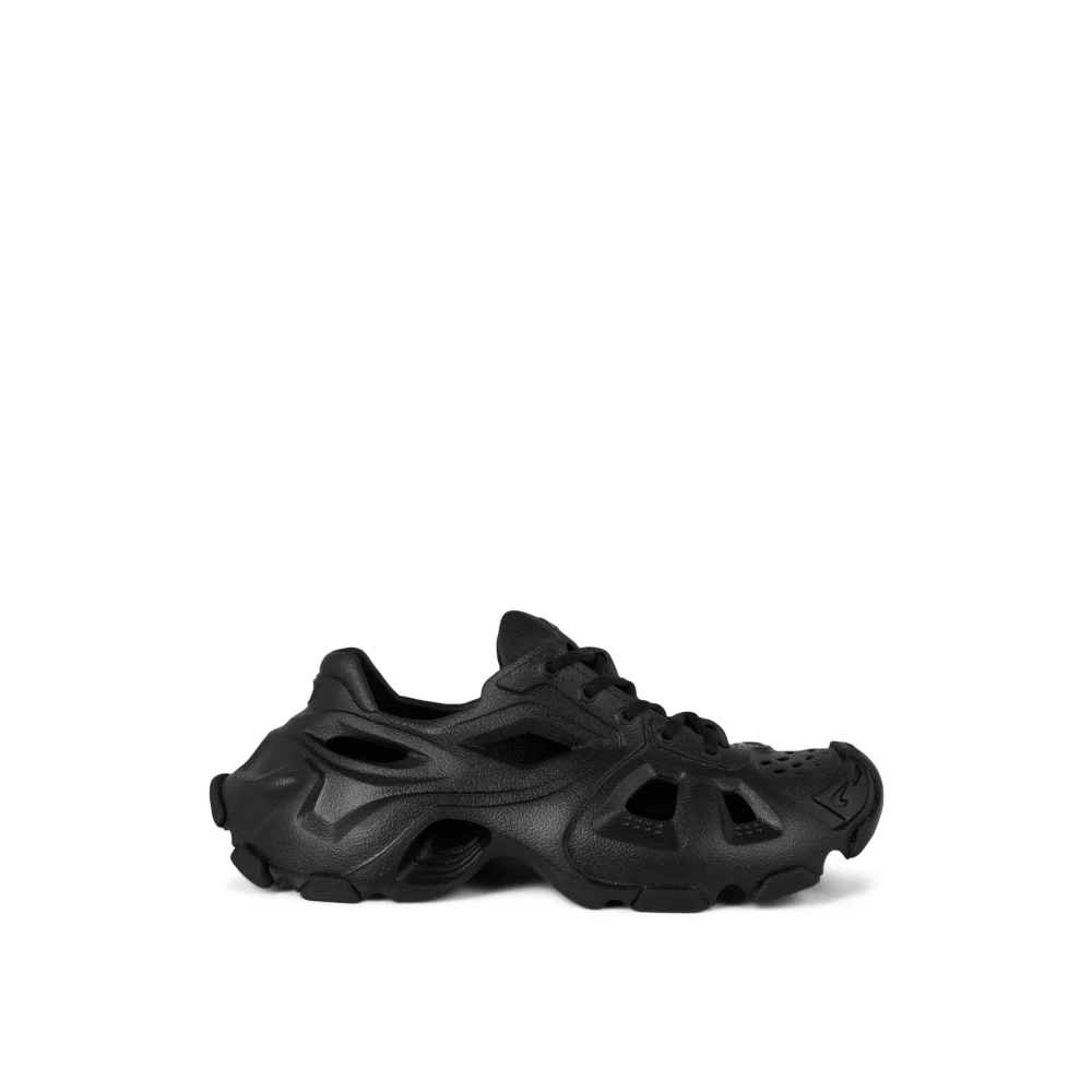 Balenciaga Cut-Out Lace-up Sneakers Rubber Dames Schoenen Zwart