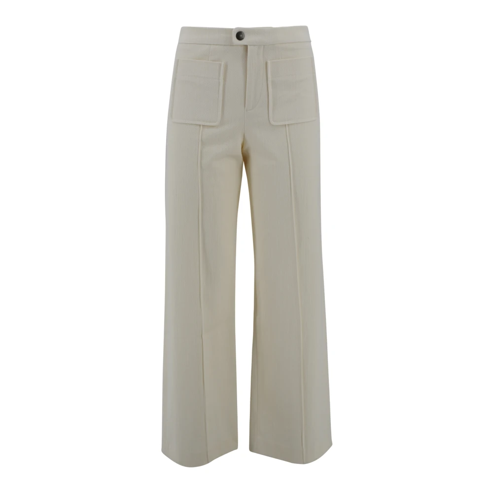 Soeur Ecru Harry Broek met Voor Sluiting Beige Dames