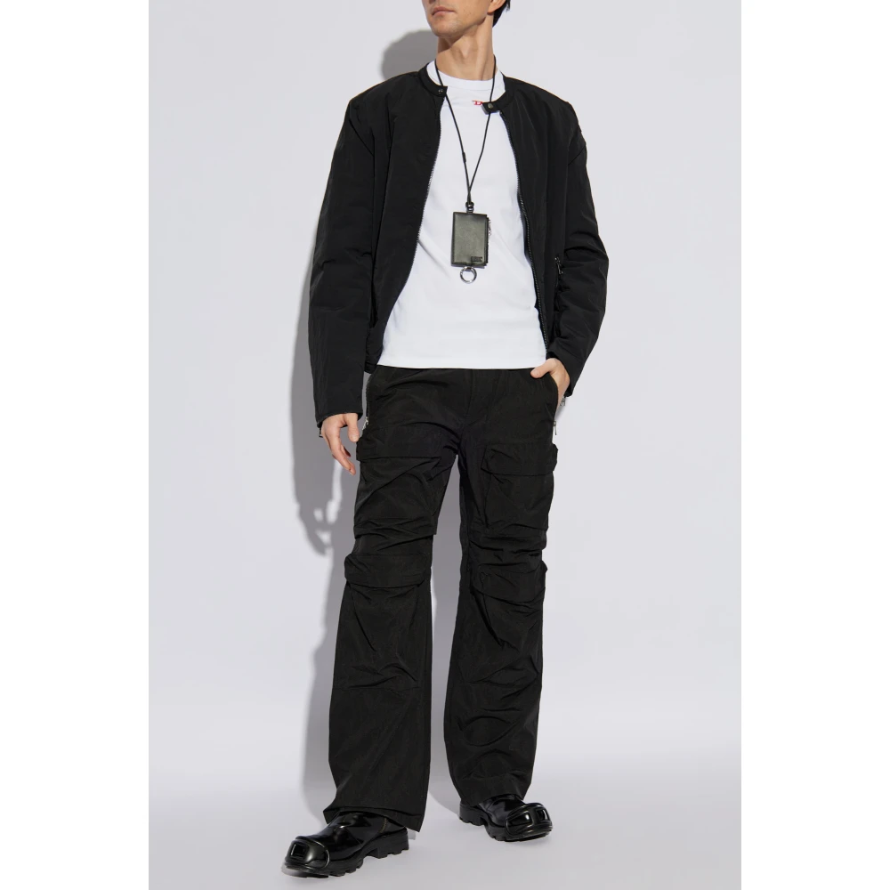 Diesel T-shirt D-Ribber-N White Heren