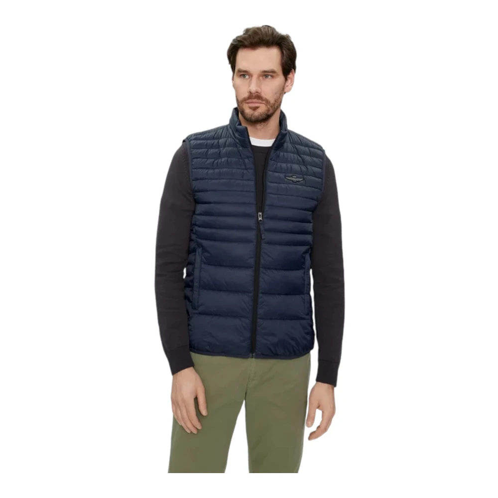 Aeronautica militare Stijlvolle Gilet voor Mannen Blue Heren