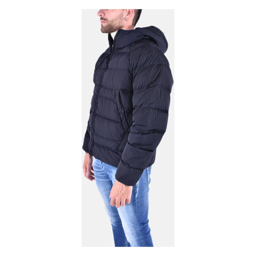 C.P. Company Hooded Ritsjack Navy Eco Chrome Blue Heren