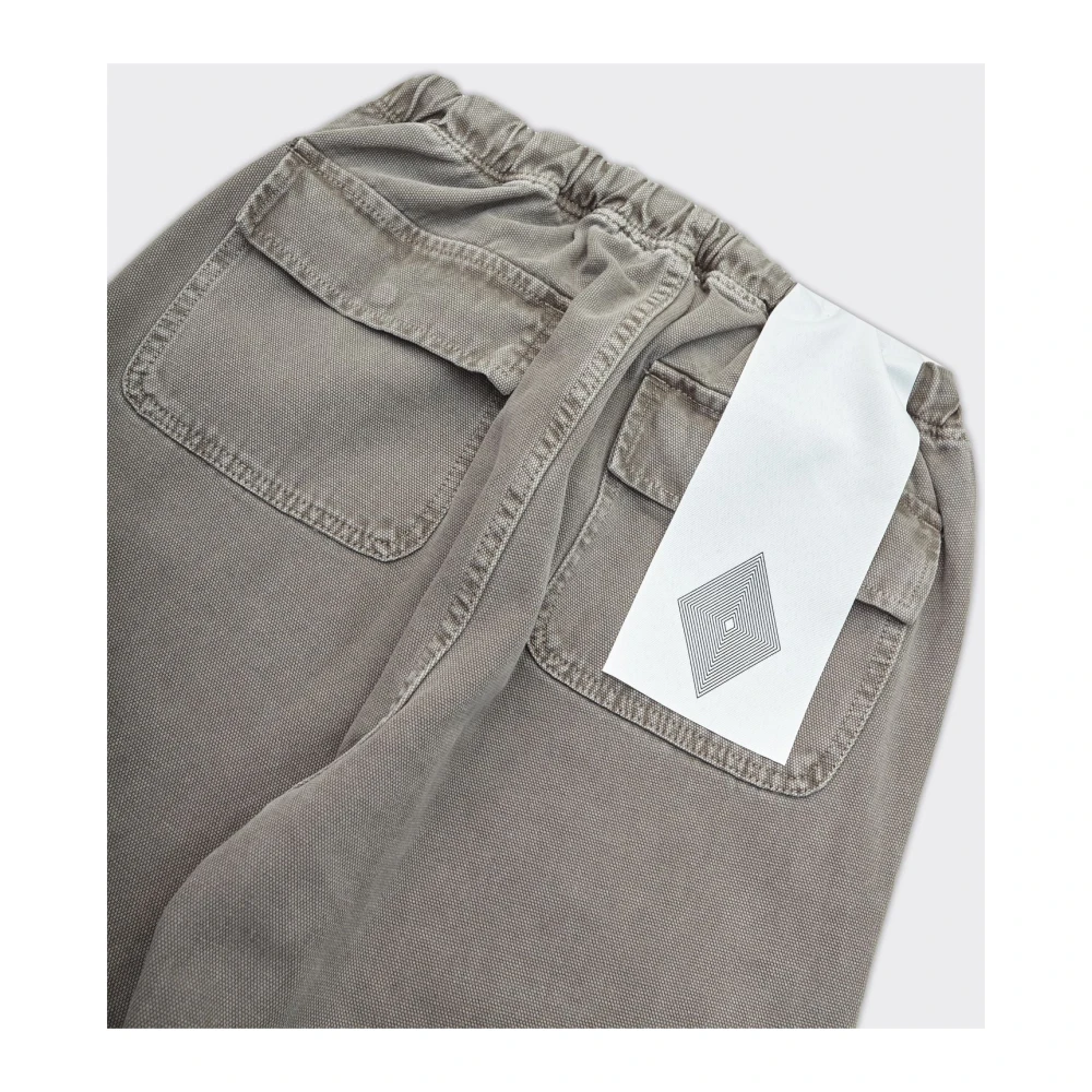 Amish Antraciet Katoen Parachute Werkbroek Gray Heren
