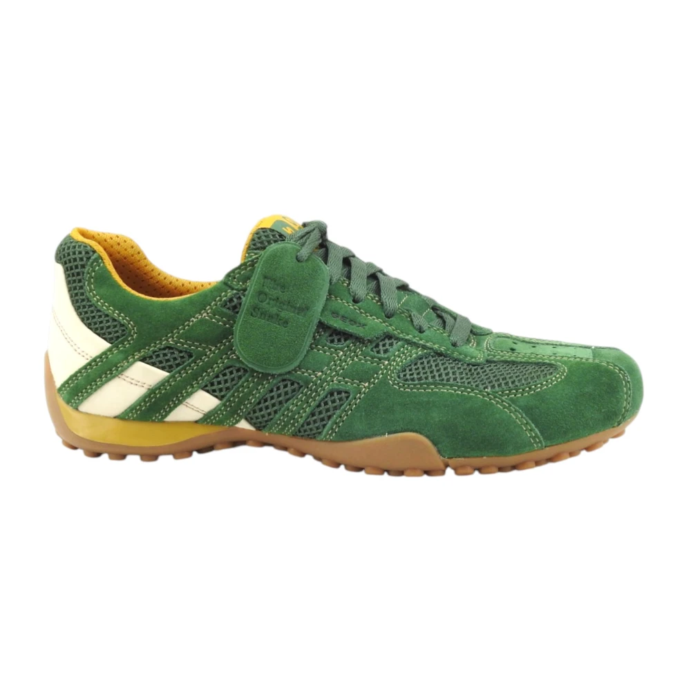 Geox Homme Vert Chaussures, Taille: 43 Eu Baskets