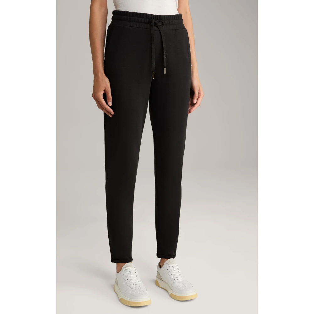 Joop! Zwarte sportieve stijl legging met logodetails Black Dames